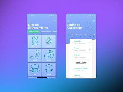 Workout / Exercise 041 💪DailyUI app branding dailyui design entrenamiento exercise graphic design illustration logo motion graphics training ui uidesign uxui workout