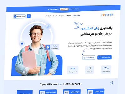 IELTSER - language learning institute course creative institute language learning minimal newdesign trends ui ux webdesign website