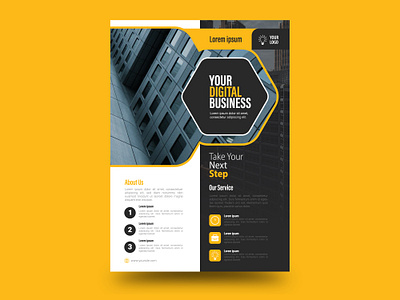 Business Flyer Template graphic design promotion