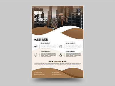 Business Flyer Template graphic design promotion