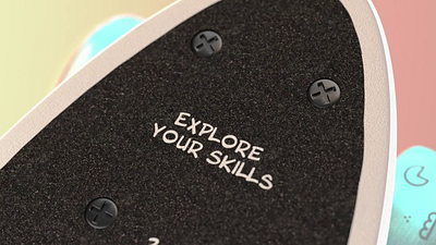 Skateboard - Explore your Skills 3d animation c4d cinema4d motion graphics octane render