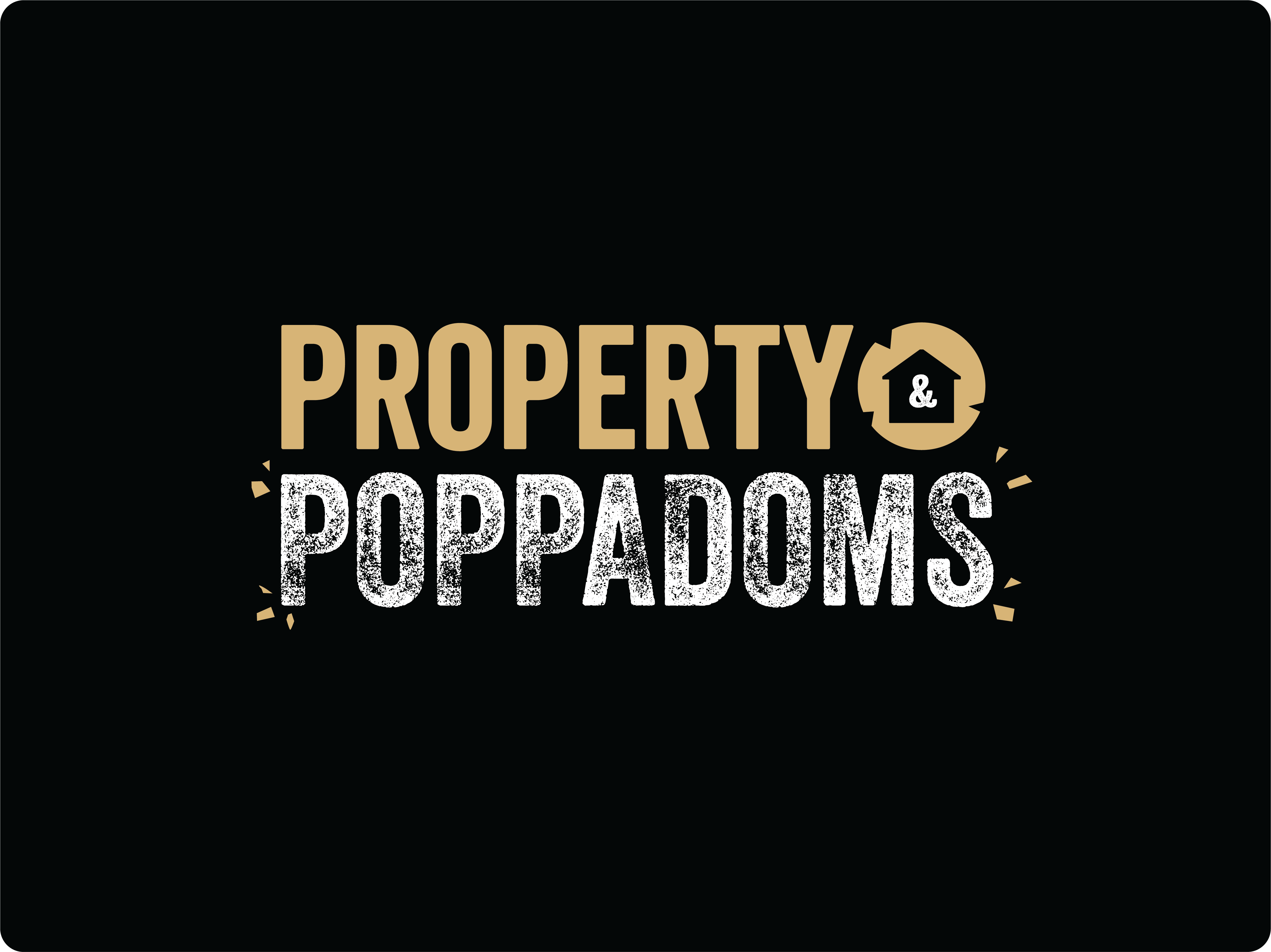 Prop' & Pop' - Branding brand design brand identity branding estate agents events logo poppadoms property property branding property logo