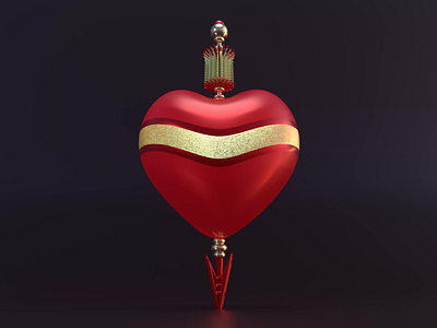 Heart Pen - Art Deco, Steam Punk 3d 3d art animation art beauty c4d cinema4d creative design digital art elegant fashion gold graphic heart motion motion graphics steampunk vintage