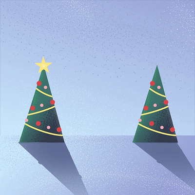 Twin Xmas Tree christmas illustration motion design motion graphics winter