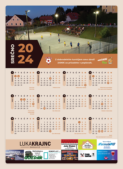 2024 Calendar for ŠD Kapla – Print
