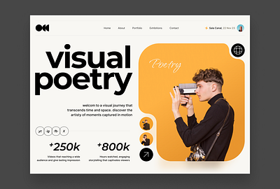 visual design branding graphic design landing photography ui visual web design