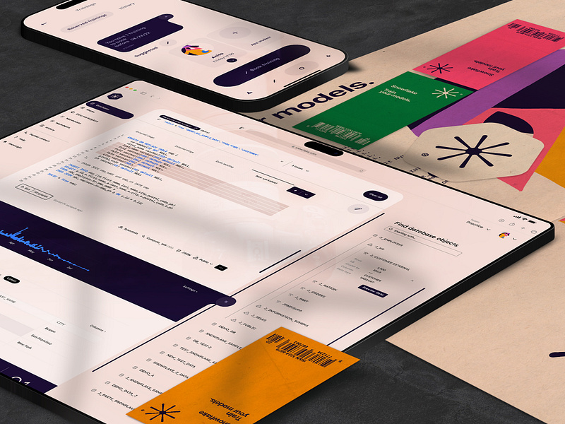 Train your models ❄️ Snowflake UI redesign & rebranding mobile