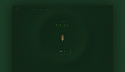 HEAL Multivitamin web design + Animation (Concept)_ Figma 3d aftereffects amazing animation branding cool figma graphic design green health illustration logo motion graphics multivitamin supplement ui ux vector webdesign website