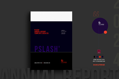 Annual Report Template annual report bifold brochure booklet branding brochure business corporate graphic design
