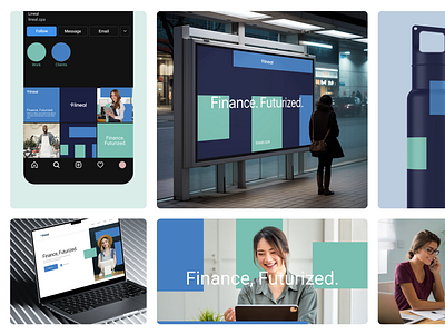 Lineal Branding bold branding finance finance logo financial green minimal modern purple simple smart web design