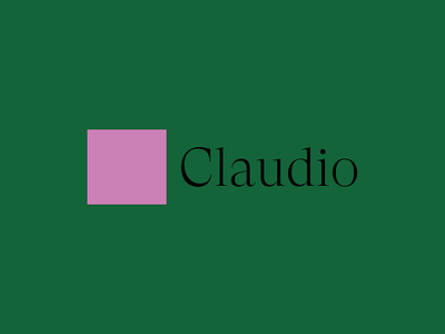 Claudia logo animation 2d 2d animation after effects animation custom custom logo animation design illustration logo ui