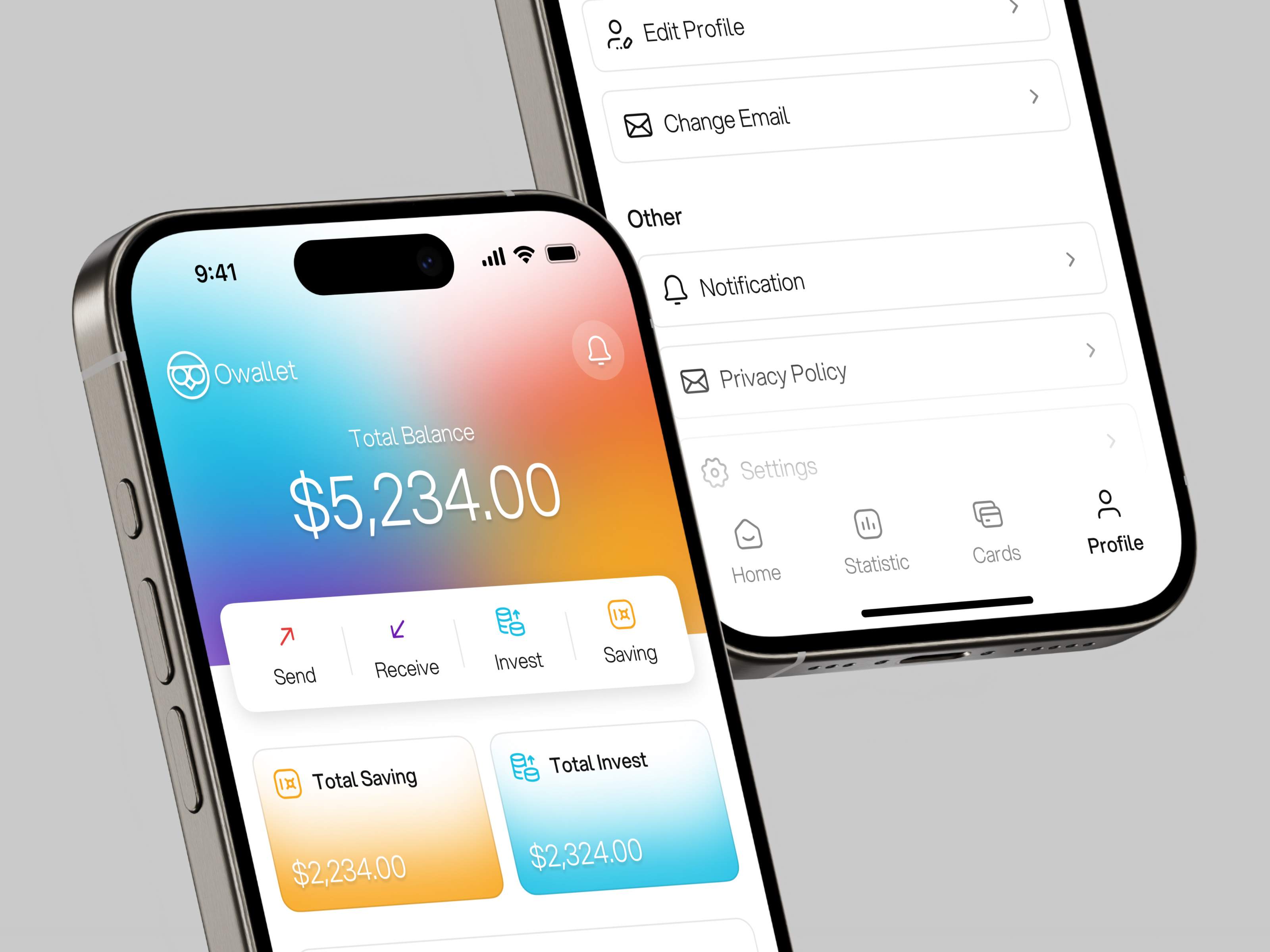 Owallet - Banking App by Dhira for Sogee on Dribbble