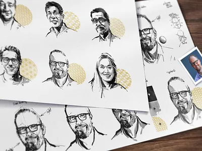 Portraits for Bentoville all turtles bentoville design illustration