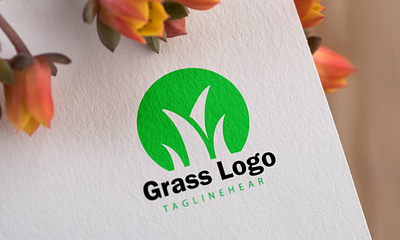 GRASS LOGO 3d animation brand identity branding design graphic design illustration logo motion graphics ui unique logo ux vector