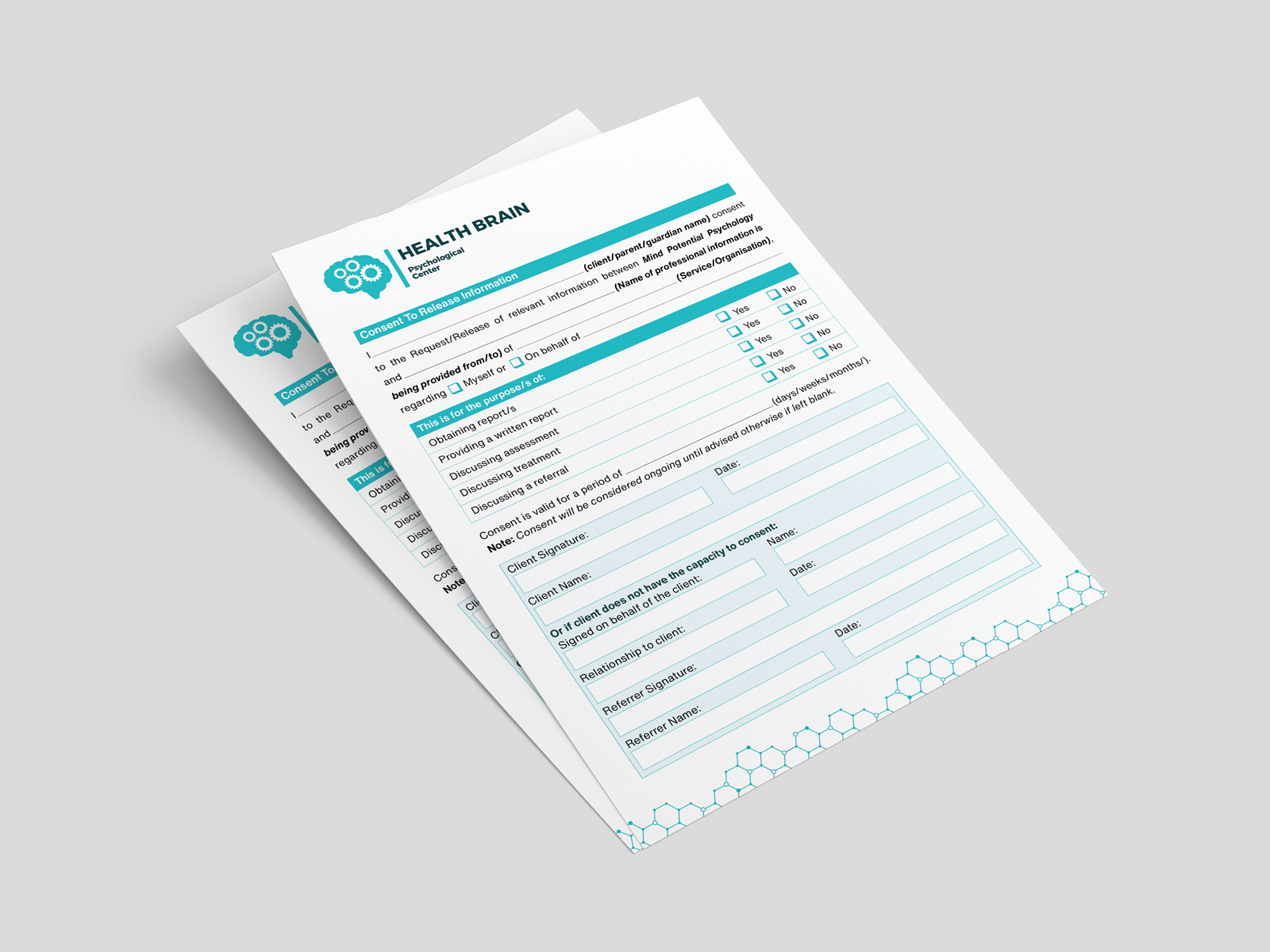 Consent Form Design | PDF Form | Fillable PDF by Susmoy Dey on Dribbble