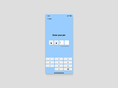 Security Pin - Day 21 #DailyUIChallenge challenge dailyui dailyuichallenge ui