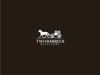 Two Barrels 2 alcohol barrel distilery flat horse minimal number two scotch two wheels whiskey