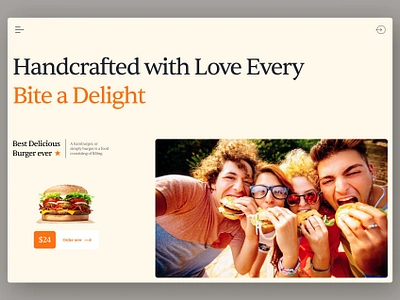 Hamburger | food website design eating ecommerce ecommerce website design fast food food and beverage food app food delivery food ui food website food website design hamburger hot dog junk food restaurant uiux ux