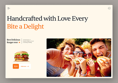 Hamburger | food website design eating ecommerce ecommerce website design fast food food and beverage food app food delivery food ui food website food website design hamburger hot dog junk food restaurant uiux ux