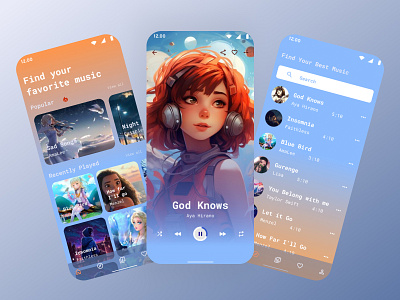 "Melody of Pixels: Navigating Anime Tunes in UI Design" animated ui animation anime music app animeculture animemagic animeui branding dribbbledesign dribbbleshot dribbbleshowcase graphic design melodydesign music app music app ui musicappdesign pixelart ui uiinnovation uiuxdesign visualdesign