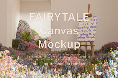 FAIRYTALE Canvas Mockup Collection art art gallery mockup art mockup canvas frame mockup set harno mockup interior mockup poster print template wall