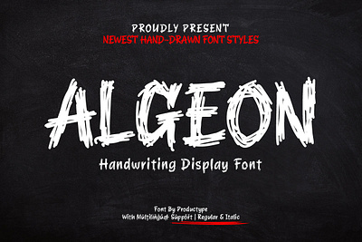 Algeon – Display Font sticky