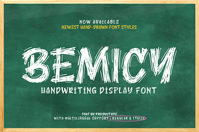 Bemicy – Display Font sticky