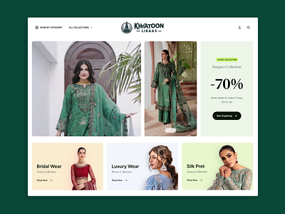 Khatoon Libaas - Ecommerce Clothing Store clothing ecommerce fashion fashion store online store product design ui ui ux user experience user interface web design