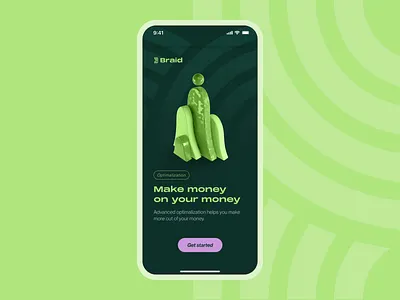 Braid - operation system for your money crpyto design fintech investment ios mobile money ui ux