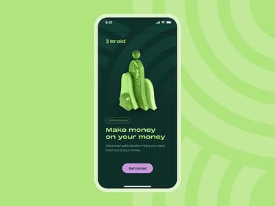 Braid - operation system for your money crpyto design fintech investment ios mobile money ui ux