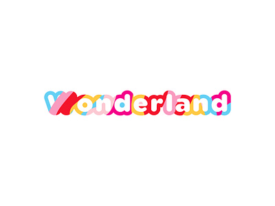 Wonderland Wordmark Logo for a sweet (churros) shop. fontlogo letteringlogo logo logo designs minimal minimal logo modern logo textlogo typography wonderland wordmark