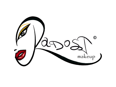 Makeup Salon Original Logo beauty salon brand identity branding girl graphic design hair hair salon hairstyle logo logo design makeup makeup salon woman