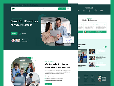 IT Solutions & Services Website Template agency digital agency figma graphic design it solutions technology ui web app website