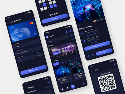 Ticketer - Event Booking App clean event event app event booking event booking app figma template mobile app mobile app template mobile ui kit ui ui kit ui template uidesign uidesigner uiux uiuxdesign userinterface