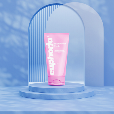 #REFRESH product visualization for EuphoriaSkinz 3d ad advert advertisement animation creative ad product render product visualization render skincare social media
