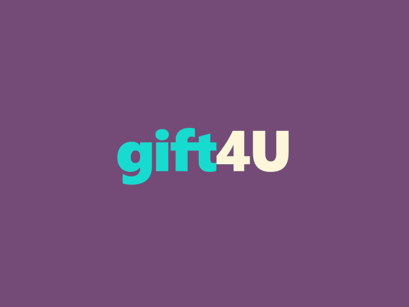 GIFT4U logo animation 2danimation after effects aftereffects brand identity branding design intro logo animation logo motion logoanimation logomotion motion motion graphics ui