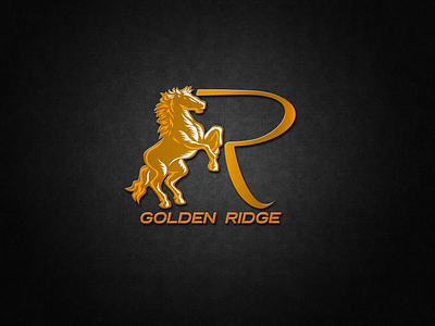 Ridger Logo brand identity branding golden house golden ridge graphic design hours logo logo logo design ride logo riding ui