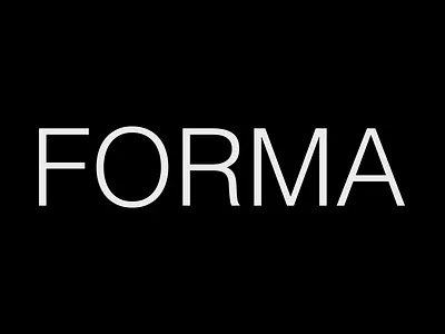 Forma Fusion text transition experiment after animation design effects experiment logo transition