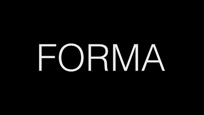 Forma Fusion text transition experiment after animation design effects experiment logo transition
