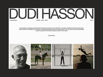 Dudi Hasson | Style Exploration concept design layout minimal minimalism minimalist photography portfolio simple ui ui design ui ux user interface ux uxdesign uxui web web design website design