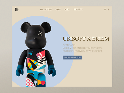 Design concept Bear Brick bearbricks coloristic concept design design concept ui ux uxui web design