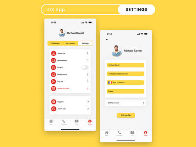 DailyUI #007 - Settings app appdesign dailyui dailyui007 figma settings settingsdesign simpledesign ui userexperience userinterface userprofile