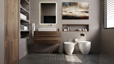 Bathroom design 3d 3dsmax design render