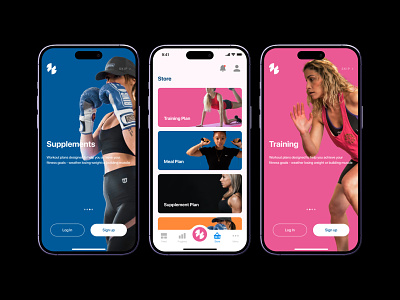 Daily UI #03 // Fitness App appdesign application fitnessapp landingpage minimalui mobileapp modernuiux ui uidesign uiux userexperience userinterface ux uxdesign webapplicationdesign webdesign