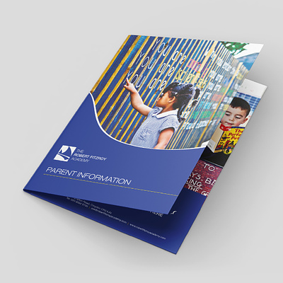 Robert Fitzroy Academy branding design graphic design pocket folder printing promo