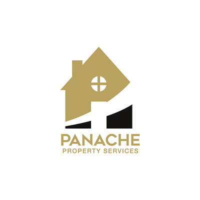Panache Property Services branding emblem graphic design logo logomark property