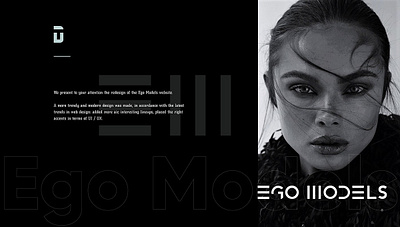 Ego models website redesigned figma ui ux website