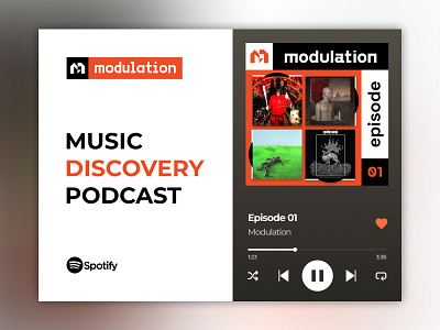 Modulation Podcast album art album artwork brand identity branding graphic design logo logo design music podcast spotify