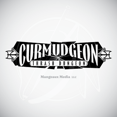 Logo Design - Curmudgeon Thrash Dungeon graphic design illustration logo typography vector