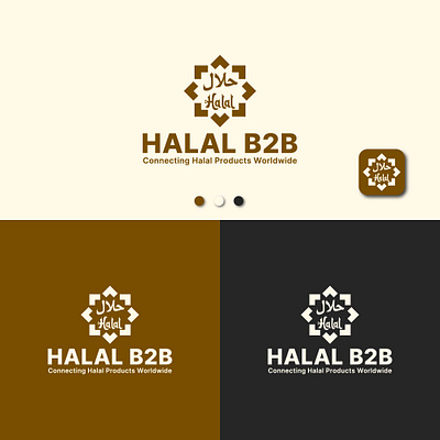 Online Business Logo branding designdribble designfoodlogo dribbbleshot dribblelogo graphic design halallogo logo